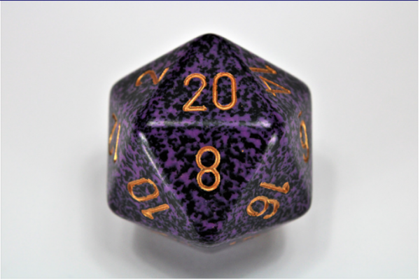 Chessex Special Dice: Hurricane Speckled 34mm d20 (1)