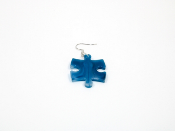 Chessex: Earrings Phantom Puzzle Piece Pair (Assorted Colors)