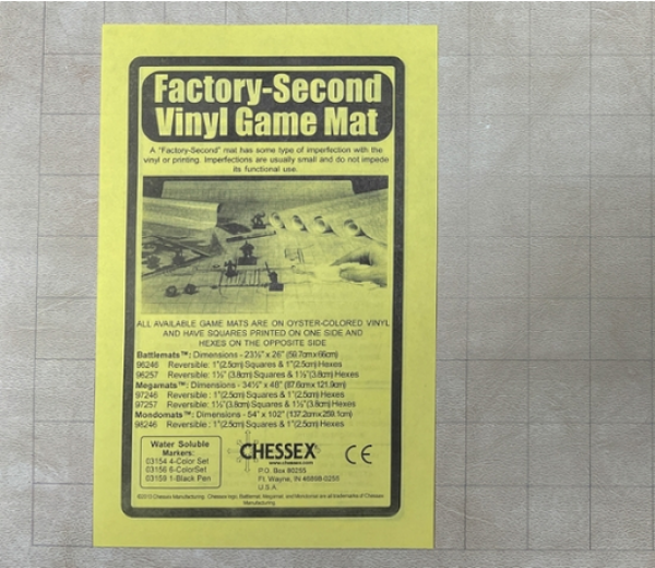 Chessex: Factory-Second Reversible Megamat 1'' Squares & 1'' Hexes