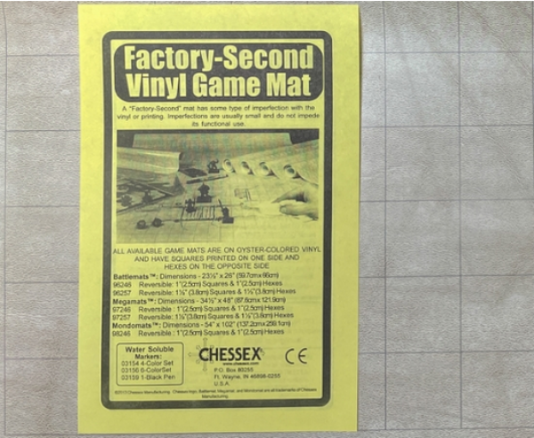 Chessex: Factory-Second Reversible Megamat 1.5'' Squares & 1.5'' Hexes
