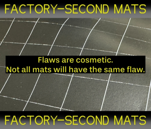 Chessex:  Factory-Second Megamat 1'' Reversible Black-Grey Squares