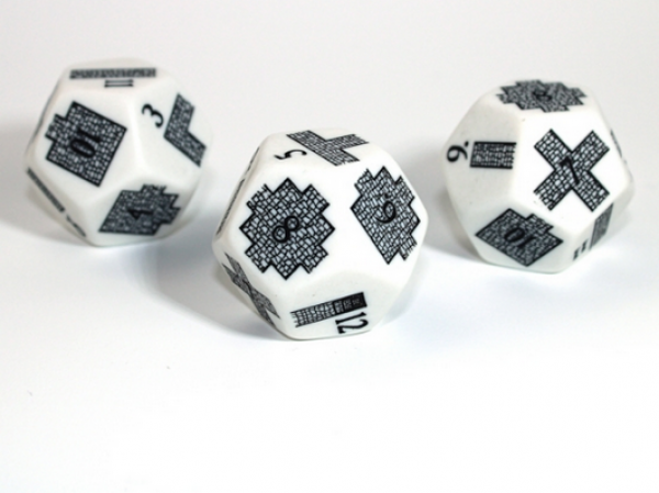 Chessex: Dungeoneering d12 Opaque white