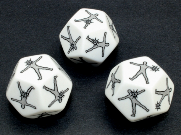 Chessex: Hit Location Large d12 Opaque White