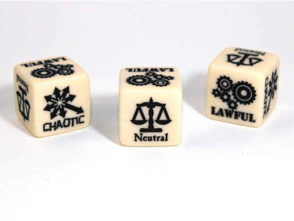 Chessex: Alignment Lawful/ Chaotic d6