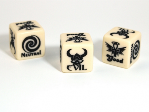 Chessex: Alignment Good/ Evil d6