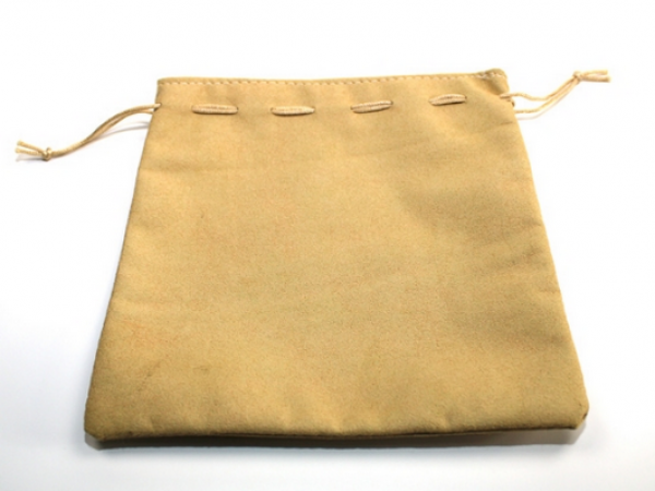 Chessex: Tan Leather Dice Bag (7''x8'')