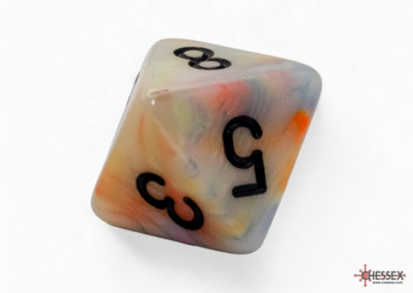 Chessex: Festive Mega-hedral Circus/black d8 (1)