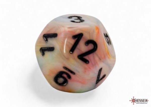 Chessex: Festive Mega-hedral Circus/black d12 (1)