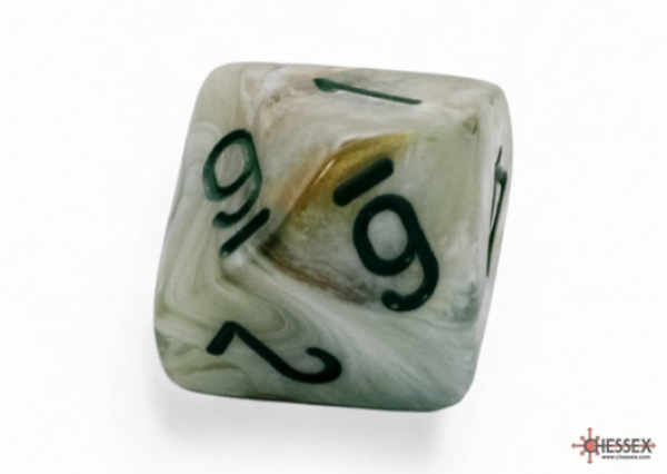 Chessex: Marble Mega-hedral Green/dark green d10 (1)