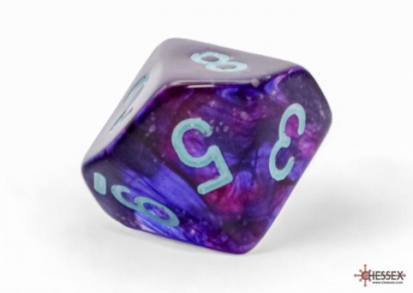 Chessex: Nebula Mega-hedral Nocturnal/turquoise Luminary d10 (1)