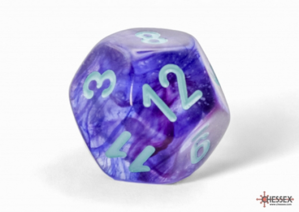 Chessex: Nebula Mega-hedral Nocturnal/turquoise Luminary d12 (1)