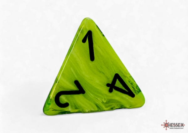Chessex: Vortex Mega-hedral Bright Green/black d4 (1)