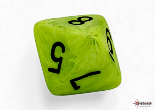 Chessex: Vortex Mega-hedral Bright Green/black d8 (1)