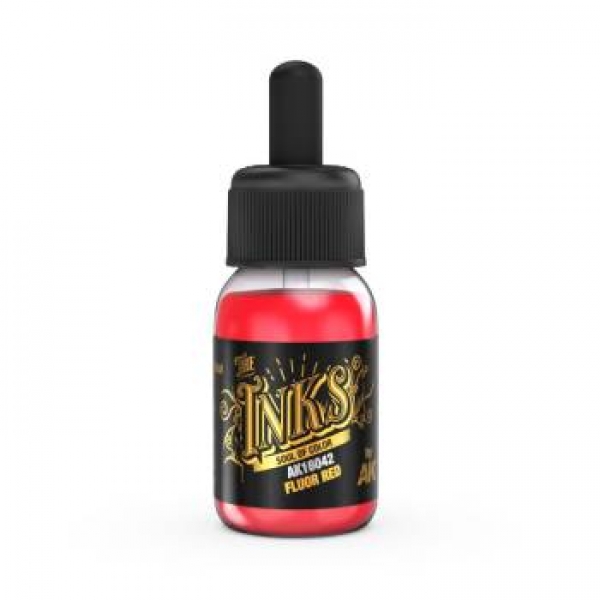 AK Interactive The INKS Fluor Red 30ml