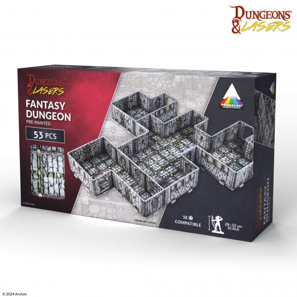 Dungeons & Lasers: Fantasy Dungeon Pre-painted