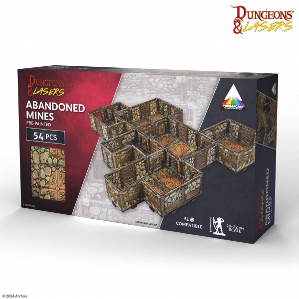 Dungeons & Lasers: Abandoned Mines Pre-painted