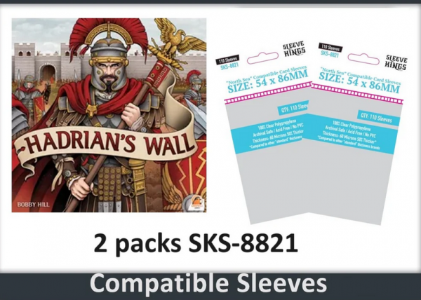 ''Hadrian's Wall'' Compatible Card Sleeve Bundle (8821 x2)