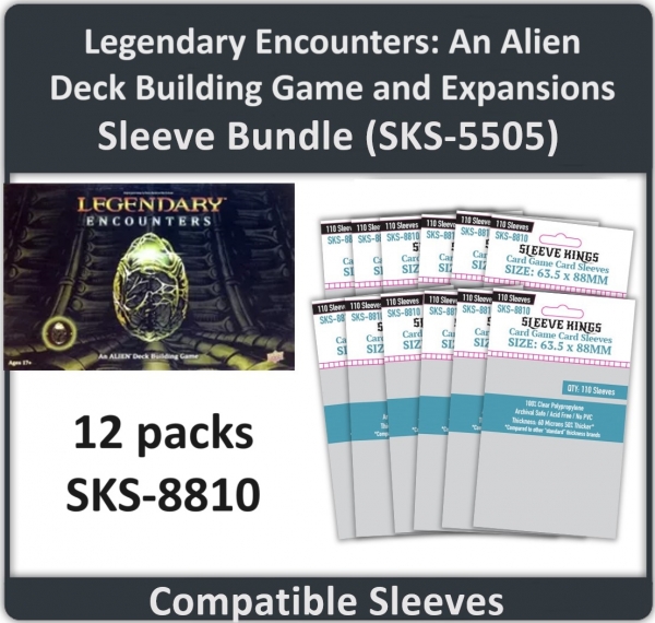 ''Arkham Horror Third Edition'' Compatible Sleeve Bundle (8808 X 3 + 8801 X 2 + 8820 X 1)