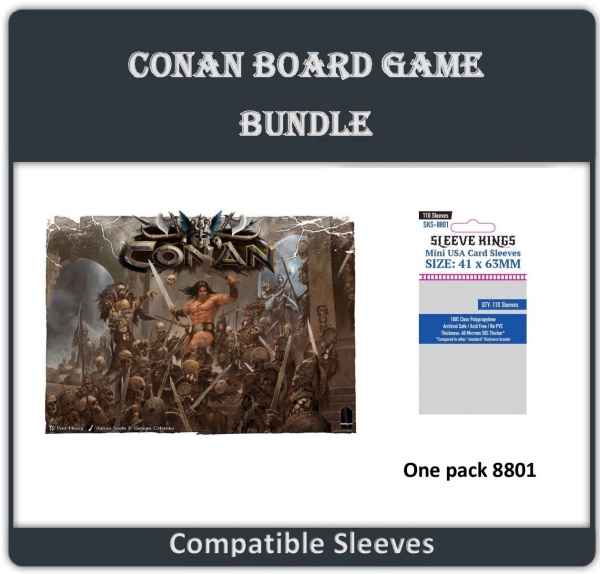 ''Conan Board Game'' Compatible Sleeve Bundle (8802 X 1)
