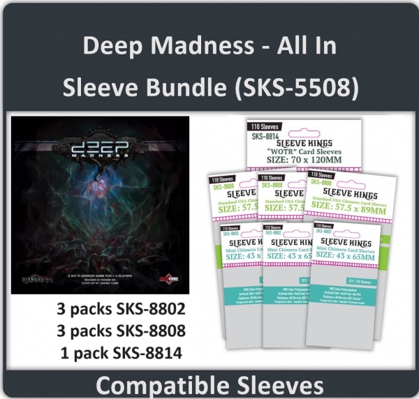 ''Deep Madness All-in'' Compatible Sleeve Bundle (8814 X 1 + 8808 X 3 + 8802 X 3)