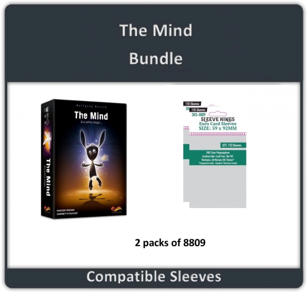 ''The Mind'' Card Game Compatible Sleeve Bundle (8809 X 2)