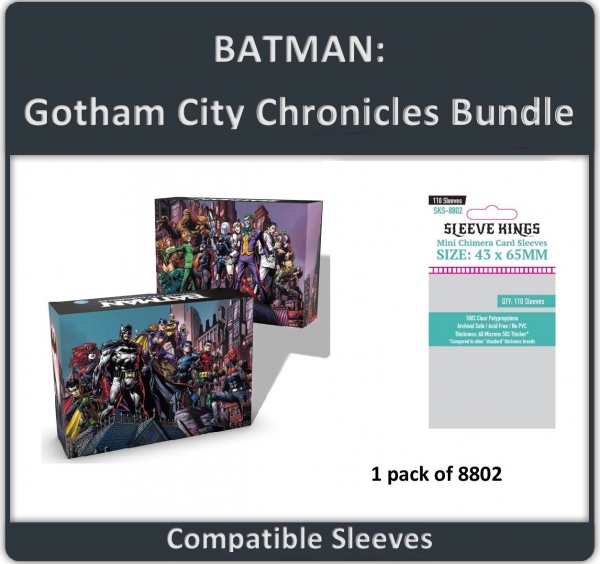 ''Batman: Gotham City Chronicles'' Compatible Sleeve Bundle (8802 X 1)