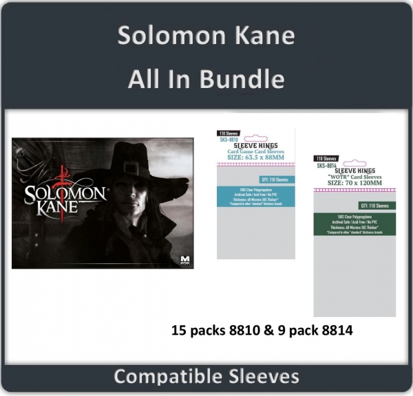 ''Solomon Kane All In'' Compatible Sleeve Bundle  (8810 X 3 + 8814 X 12)