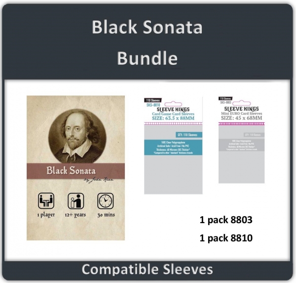 ''Black Sonata'' Compatible Sleeve Bundle (8810 X 1 + 8803 X 1)