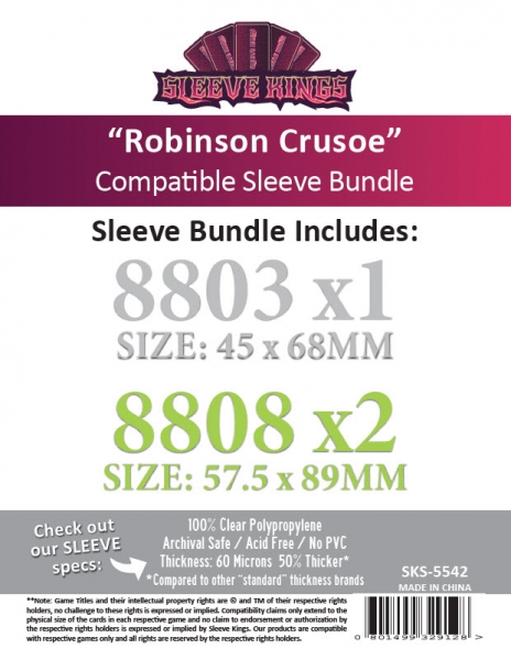 ''Robinson Crusoe'' Compatible Sleeve Bundle (8808 X 2 + 8803 X 1)