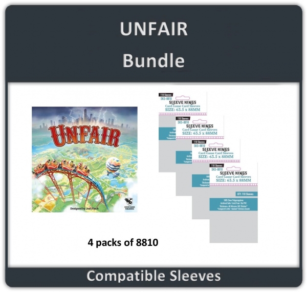 ''Unfair Game'' Compatible Sleeve Bundle (8810 X 4)