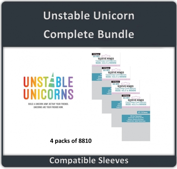 ''Unstable Unicorns-complete'' Compatible Sleeve Bundle (8810 X 4)