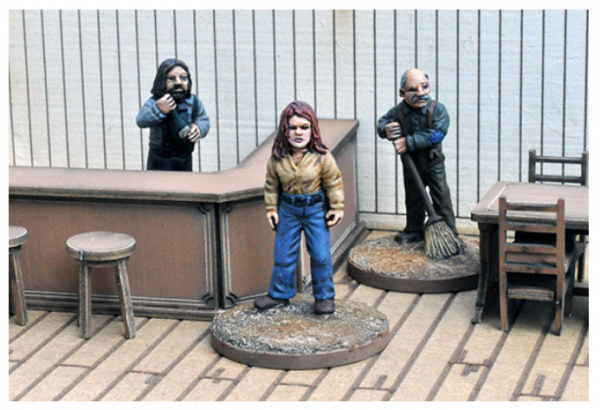 Dead Mans Hand: DEAD MAN'S HAND Rogan's Bar Civilian Set Pack