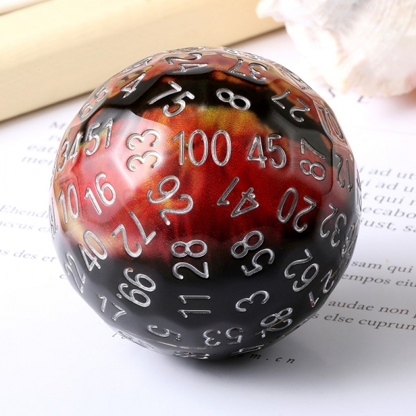 Dice Habit D100 Dice (Dragon Eye) [Red]