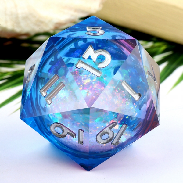 Dice Habit Jumbo D20 Dice [Ice Castle]