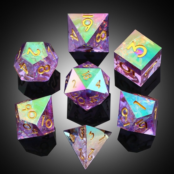 Dice Habit Sharp Edge Dice Set (7pcs) (Chromatic) [Mage]