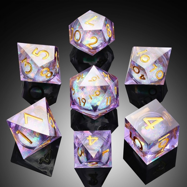 Dice Habit Liquid Core Dice Set (7pcs) [Ethereal]