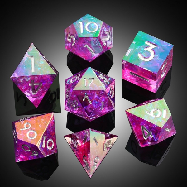 Dice Habit Sharp Edge Dice Set (7pcs) (Chromatic) [Potion]