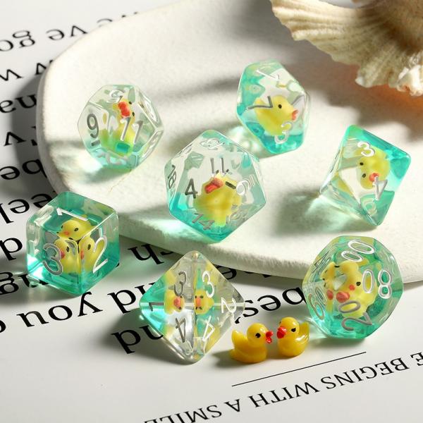 Dice Habit Resin Dice Set (7pcs) [Rubber Duck]