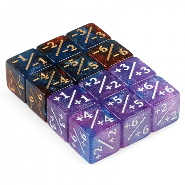 Dice Habit Positive/Negative Dice Counters [Nebula/Twilight] (12pcs)