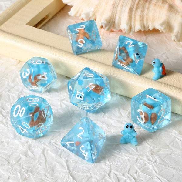 Dice Habit Resin Dice Set (7pcs) [Turtle]