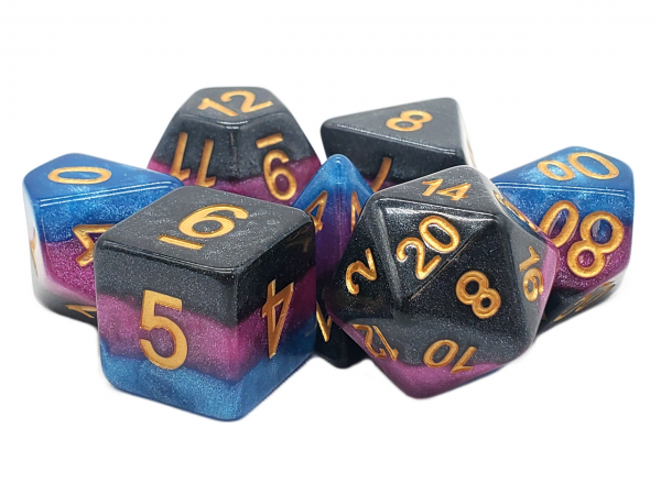 Old School RPG Dice Set: Gradients - King's Court (7)