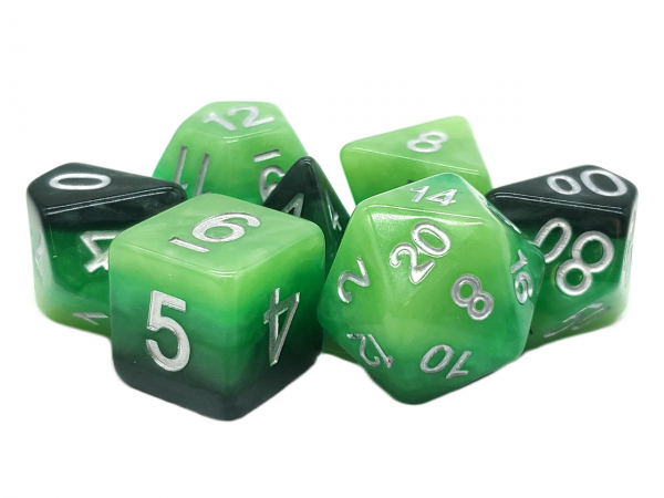 Old School RPG Dice Set: Gradients - Treetop Canopy