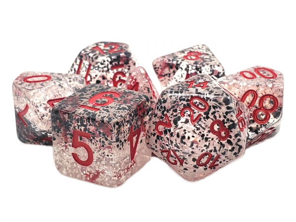 Old School RPG Dice Set: Particles - Checkmate (7)