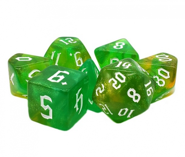 Old School RPG Dice Set: Galaxy - Fairy Lights (7)