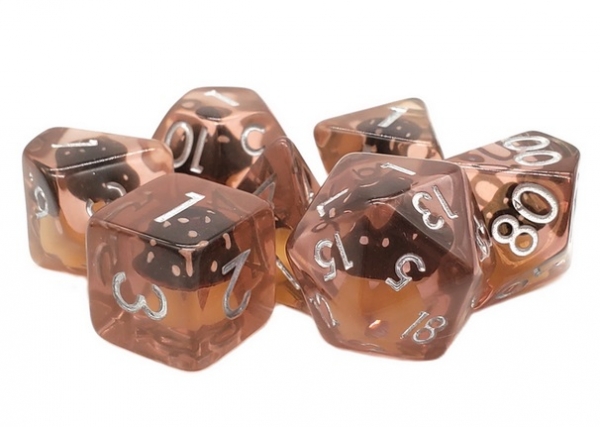 Old School RPG Dice Set: Infused - Mushroom Brown (7)