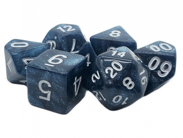 Old School RPG Dice Set: Galaxy - Dead of Night (7)