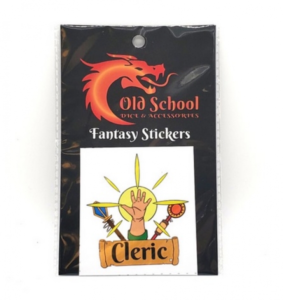 Old School Dice: Fantasy Stickers - Cleric