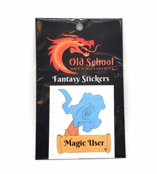 Old School Dice: Fantasy Stickers - Magic User