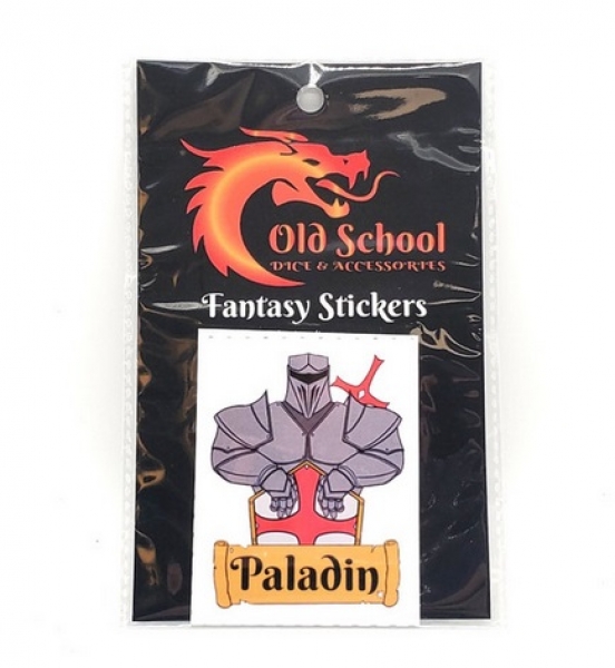Old School Dice: Fantasy Stickers - Paladin
