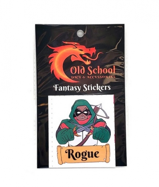 Old School Dice: Fantasy Stickers - Rogue
